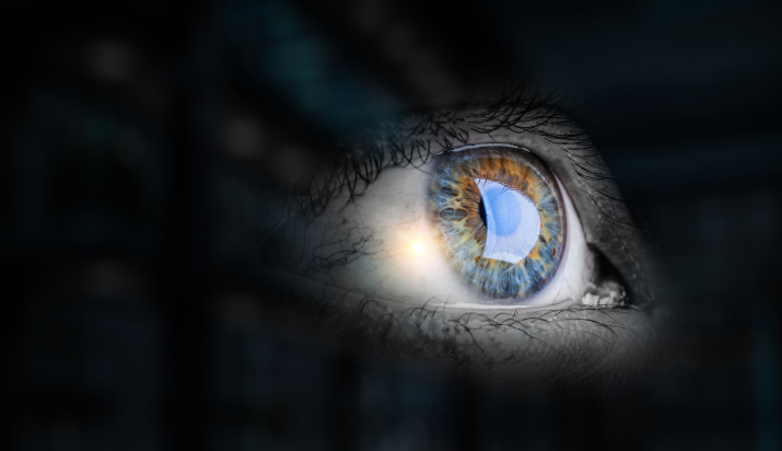 Eye representing vision